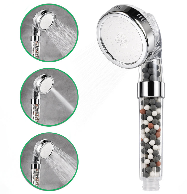 Pommeau de douche Ecopower filtrant ionique compatible douche électrique