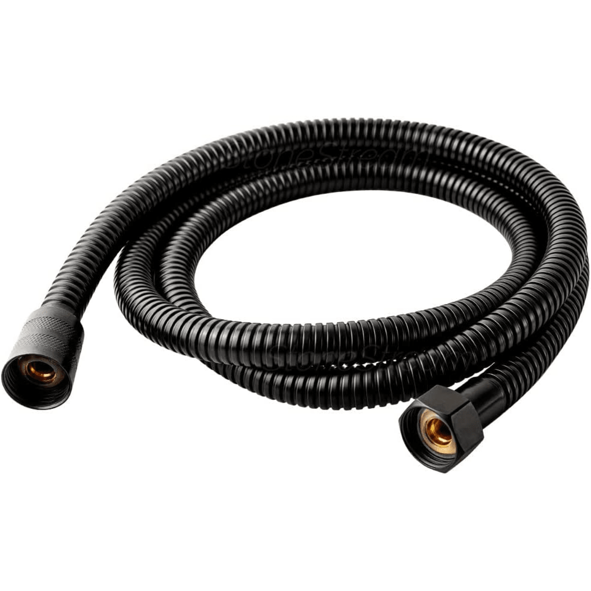 Pommeau de douche à main avec tuyau de douche de 1,5 m - Noir mat
