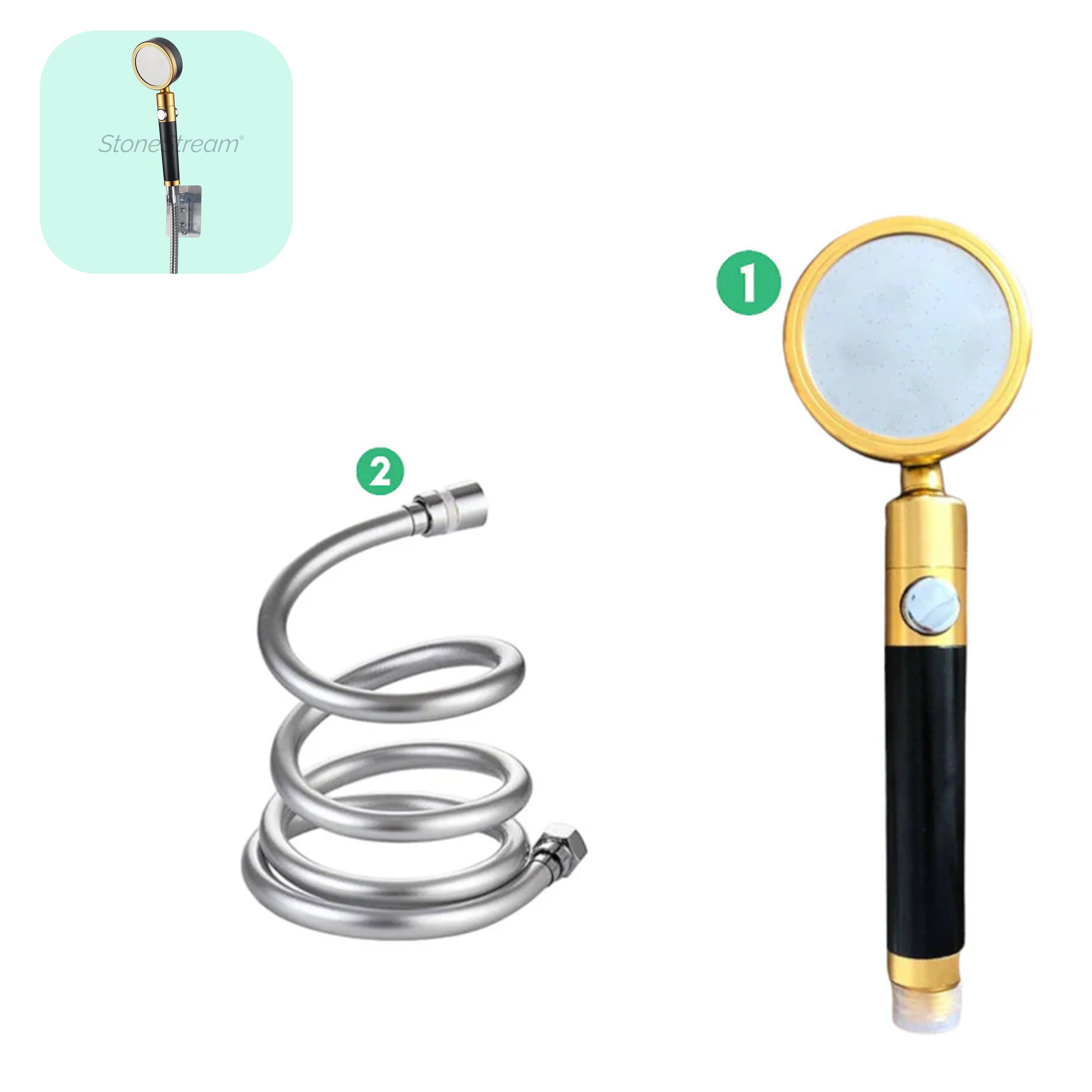 Ecolux Metallic Duschkopf