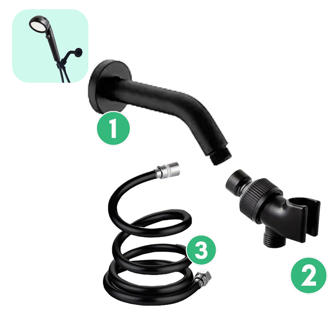 Wall Installation Kit - Black