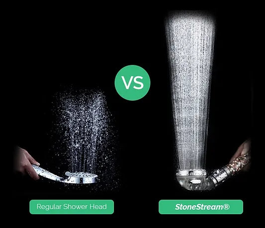 Améliorer la faible pression d'eau à la maison avec un pommeau de douche haute pression StoneStream
