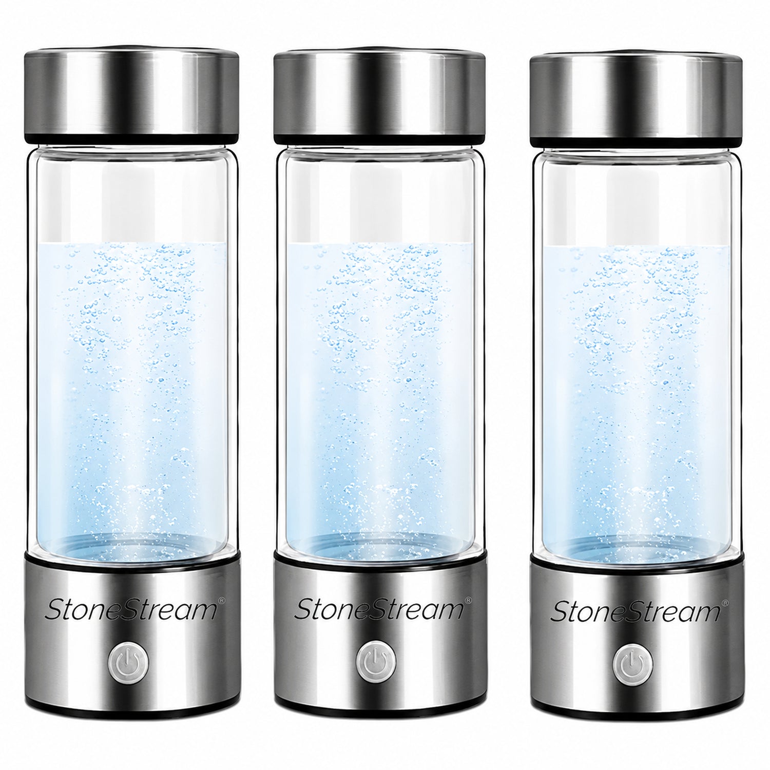 3er-Pack Wasserstoff-Wasserflaschen