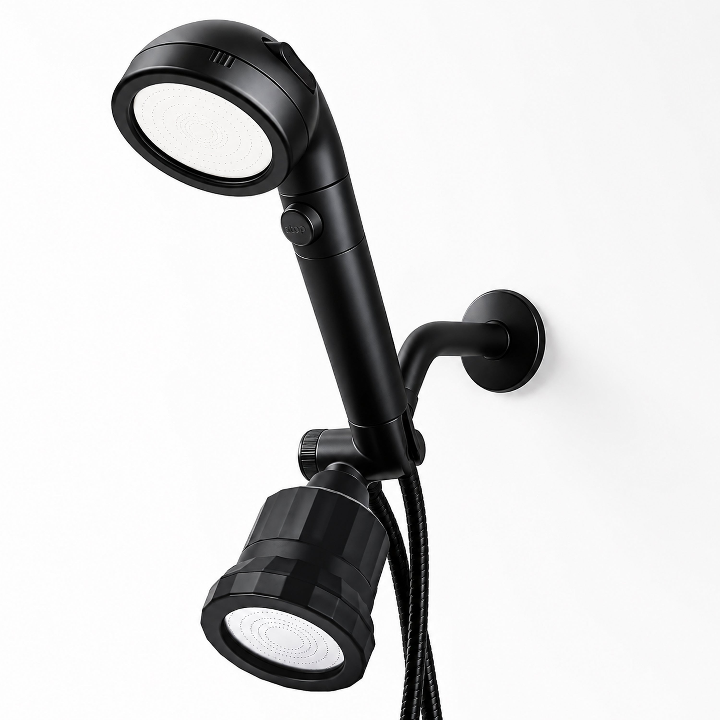 Black Ecopower Duschkopf mit Filter