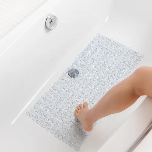 Tapis de douche sans glissement de galets