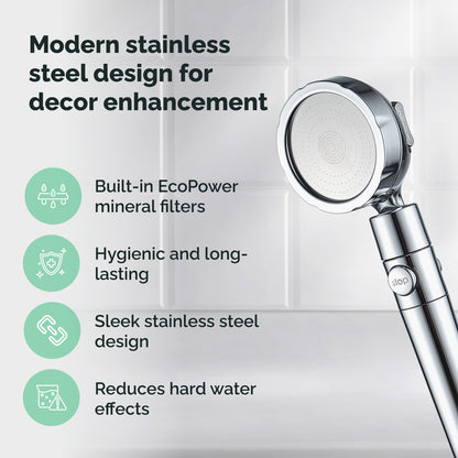 Ecolux Metallic Duschkopf