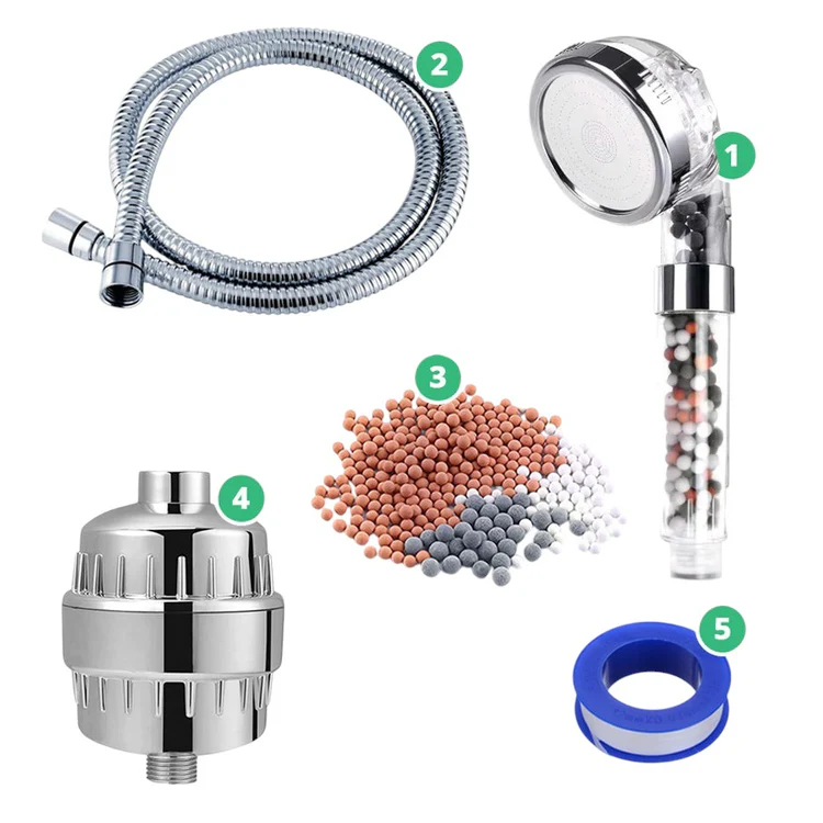 Electric Shower Compatible Filtered Ionic Ecopower Shower head