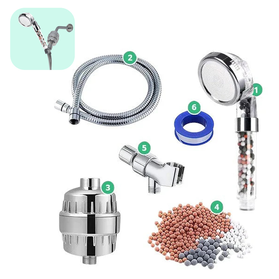 Hartwasserfiltrationskit + Wandadapter
