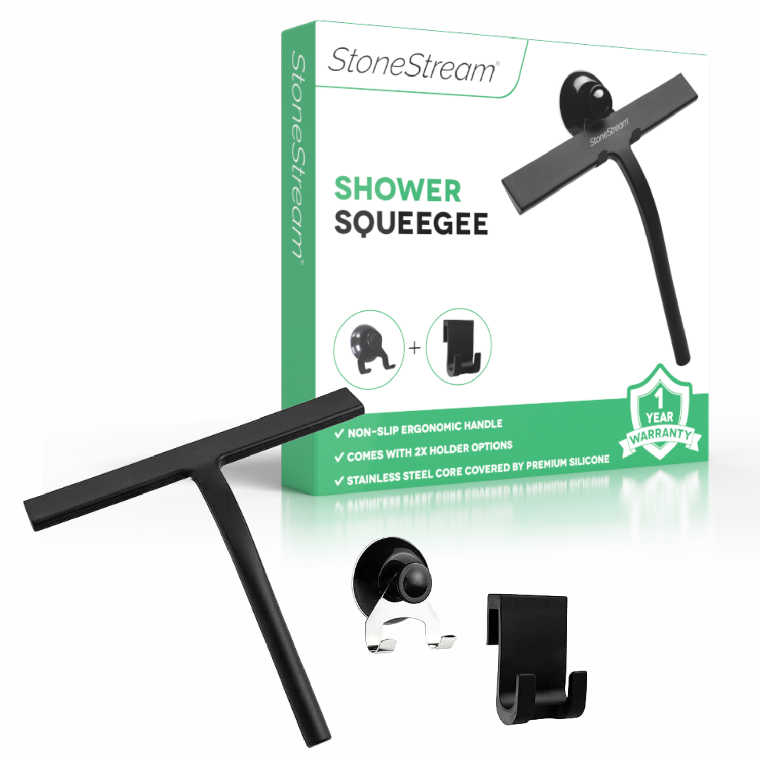 Courage de douche Cleaner - Black mat