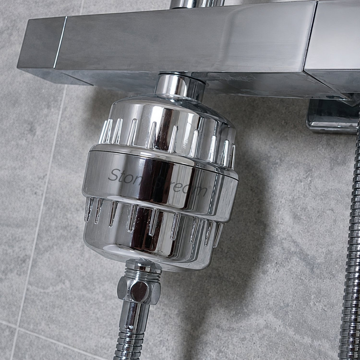 StoneStream Duschfilter bei hartem Wasser