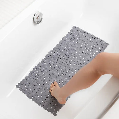 Tapis de douche sans glissement de galets